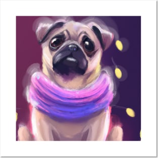 Cute Pug Posters and Art